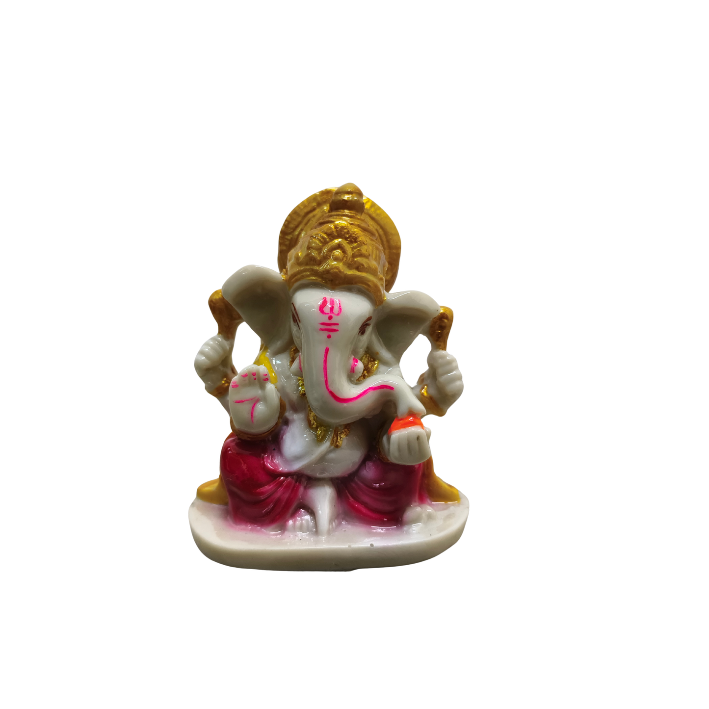Lord Ganesha Polyresin Idol for Home & Office | Ganpati Bappa Murti for Prosperity & Success