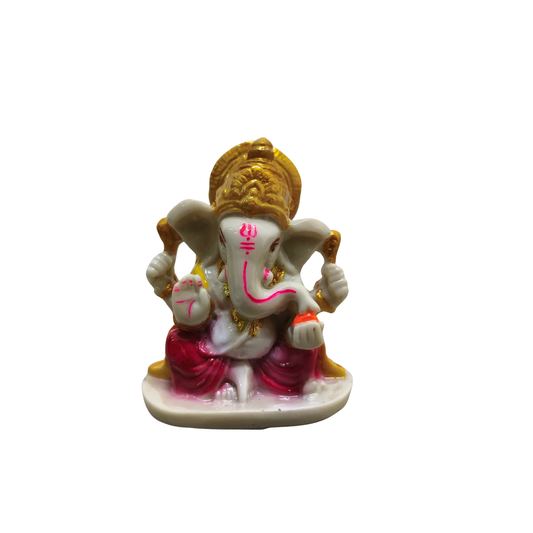 Lord Ganesha Polyresin Idol for Home & Office | Ganpati Bappa Murti for Prosperity & Success