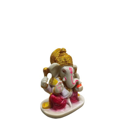 Lord Ganesha Polyresin Idol for Home & Office | Ganpati Bappa Murti for Prosperity & Success