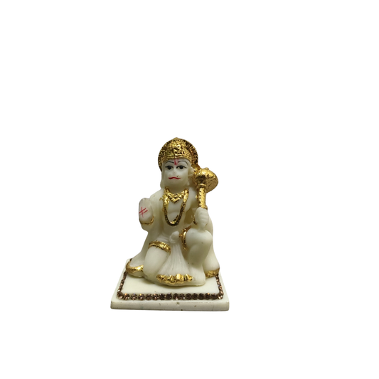 Lord Hanuman Polyresin Idol for Home & Office | Bajrangbali Murti for Strength, Protection & Positivity
