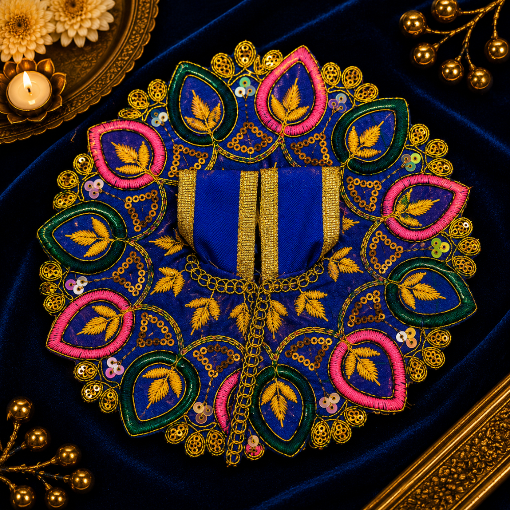 Shri Krishna Ladoo Gopal Vastra Set of 2 – Blue Green Designer Thakur Ji Poshak