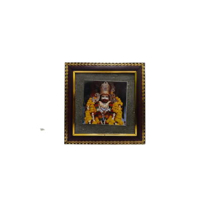 Pyrite Photo Frame Combo (Khatu Shyam Ji + Maharaj Ji)
