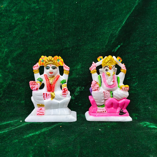 Divine Lakshmi Ganesh Idol Set – Prosperity, Wealth & Auspicious Beginnings