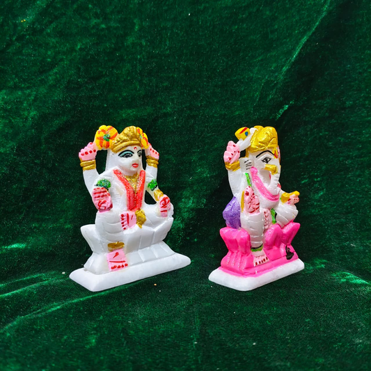 Divine Lakshmi Ganesh Idol Set – Prosperity, Wealth & Auspicious Beginnings