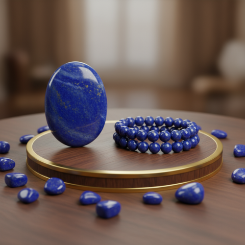 Royal Lapis Lazuli Wisdom Bracelet – Truth, Intuition & Empowerment Stone