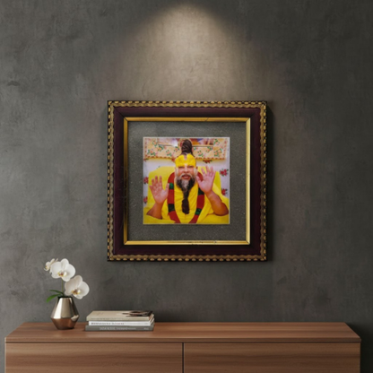 Pyrite Photo Frame Combo (Khatu Shyam Ji + Maharaj Ji)