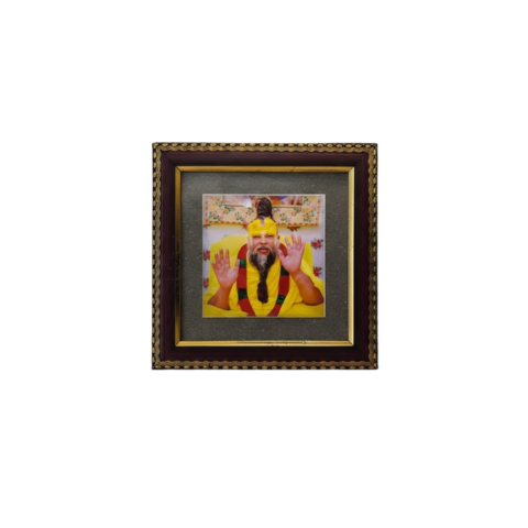 Pyrite Photo Frame Combo (Khatu Shyam Ji + Maharaj Ji)