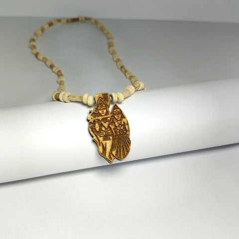 Divine Tulsi and Wood Mix Narayan Kanthi Mala For Mantra