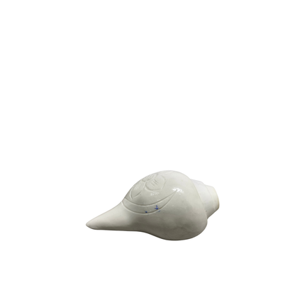White Marble Finish Shankh – Decorative & Pooja Conch Shell