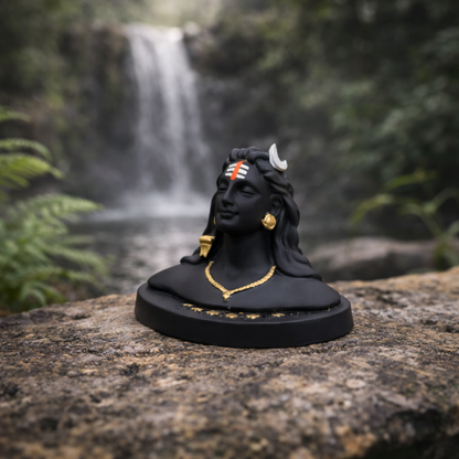 Divine Adiyogi Idol – Polyresin Shiva Statue for Car, Office & Home Decor