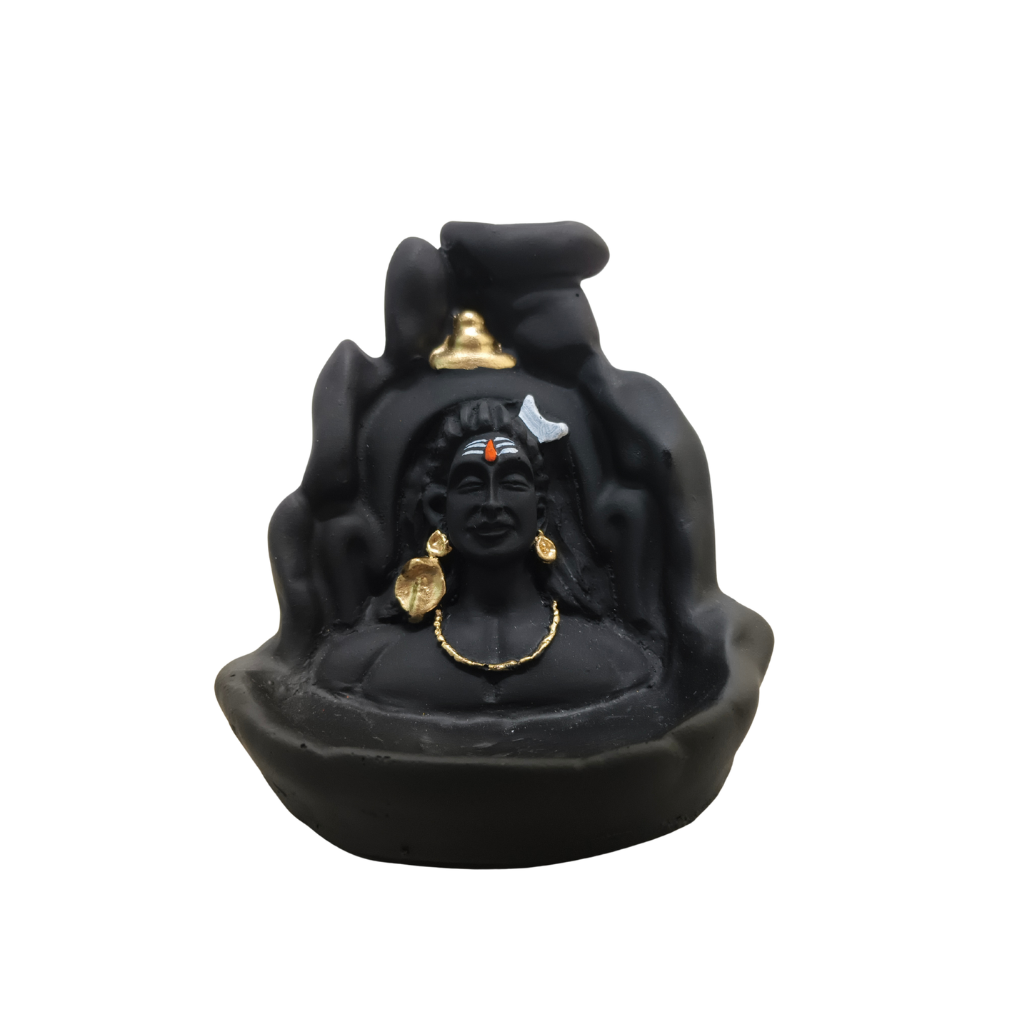 Adiyogi Lord Shiva Backflow Incense Fountain – Smoke Waterfall Showpiece
