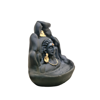 Adiyogi Lord Shiva Backflow Incense Fountain – Smoke Waterfall Showpiece