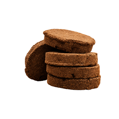 Handmade Natural Cow Dung Cakes for Havan, Pooja & Hindu Religious Rituals