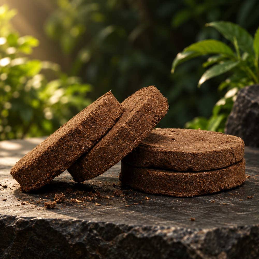 Handmade Natural Cow Dung Cakes for Havan, Pooja & Hindu Religious Rituals