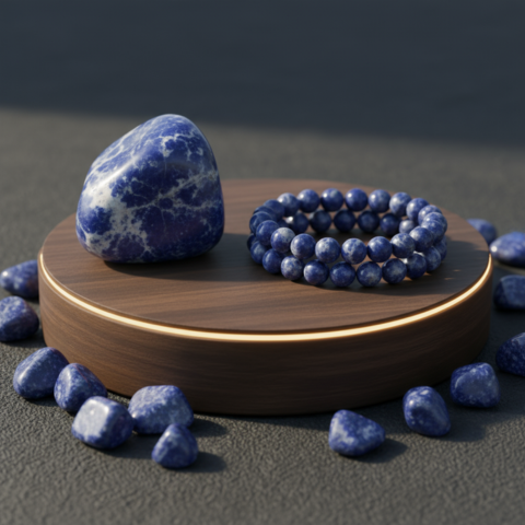 Sodalite Clarity Harmony Bracelet – Focus, Self-Expression & Inner Peace Stone