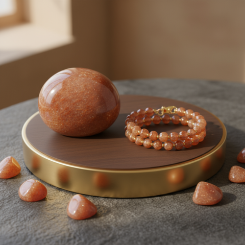 Radiant Sunstone Brilliance Bracelet – Vitality, Leadership & Abundance Stone